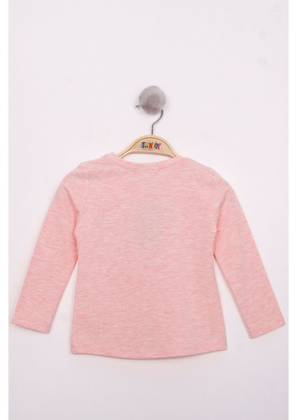 Kız Çocuk Göğsü Pul Nakışlı T-Shirt fiyatları