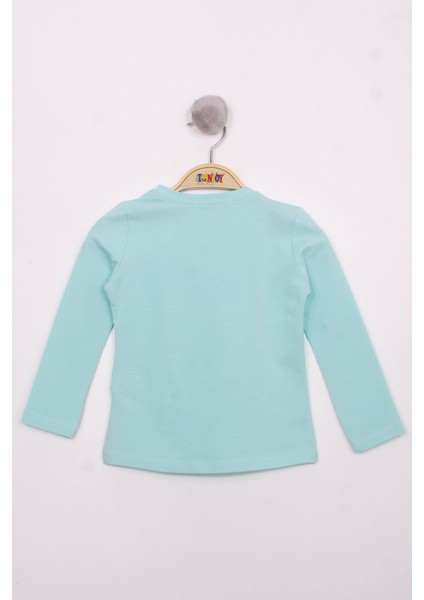 Kız Çocuk Göğsü Pul Nakışlı T-Shirt fiyatları