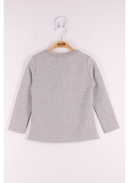 Kız Çocuk Yazı Nakışlı Puanlı T-Shirt fiyatları