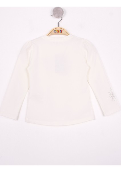 Kız Çocuk Yonca Nakışlı Sweatshirt
