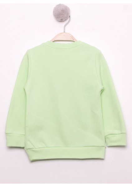 Kız Çocuk Best Friend Baskılı Pamuklu Sweatshirt
