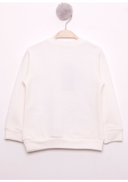 Kız Çocuk Best Friend Baskılı Pamuklu Sweatshirt