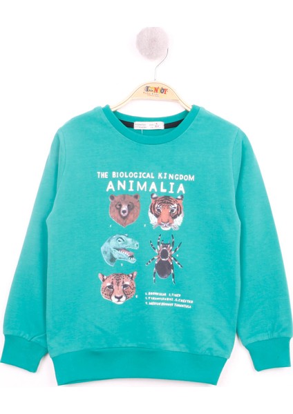 Erkek Çocuk Hayvan Baskılı Sweatshirt
