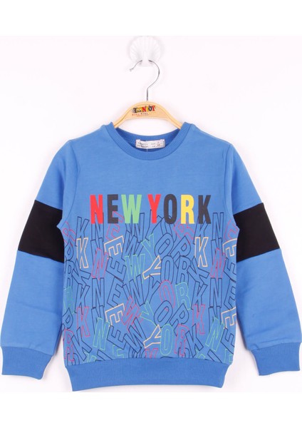 Erkek Çocuk New York Baskılı Sweatshirt