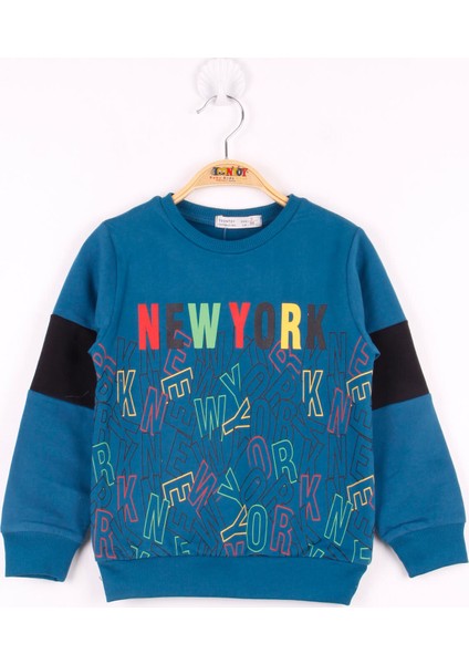 Erkek Çocuk New York Baskılı Sweatshirt