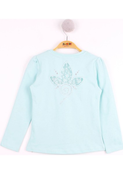 Kız Çocuk Göğsü Çiçek Nakışlı T-Shirt fiyatları