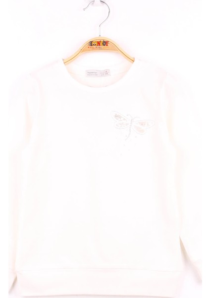 Kız Çocuk Yusufcuk Nakışlı Sweatshirt