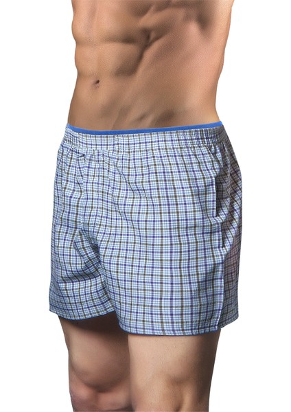Büyük Beden Pamuklu Klasik Erkek Poplin Boxer
