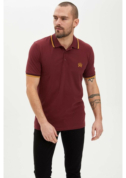 Polo Yaka Kısa Kollu Basic Tişört M7777AZ20SP modelleri