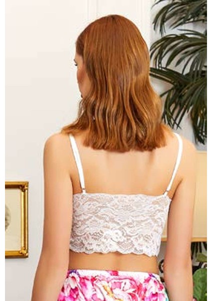3161 Çeyizlik İpek Saten Üçlü Büstiyerli Pijama Takımı - Pembe