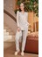 Çizgili Çiçekli Pijama Takımı 1