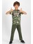 Awesome Açık Haki Erkek Çocuk Pijama Takımı 1