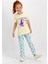 Sea Princess Açık Sarı Kız Çocuk Pijama Takımı 1