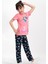 Little Pelican Şeker Pembe Kız Çocuk Pijama Takımı 1