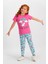 Believe Magic Pembe Kız Çocuk Pijama Takımı 1