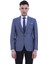 Yarım Astar Slim Fit Desenli Ceket 2
