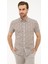 Erkek Haki Slim Fit Kısa Kollu Gömlek 50221410-VR027 1