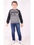 Erkek Çocuk Reglan Kol Detaylı Cepli Sweatshirt 1