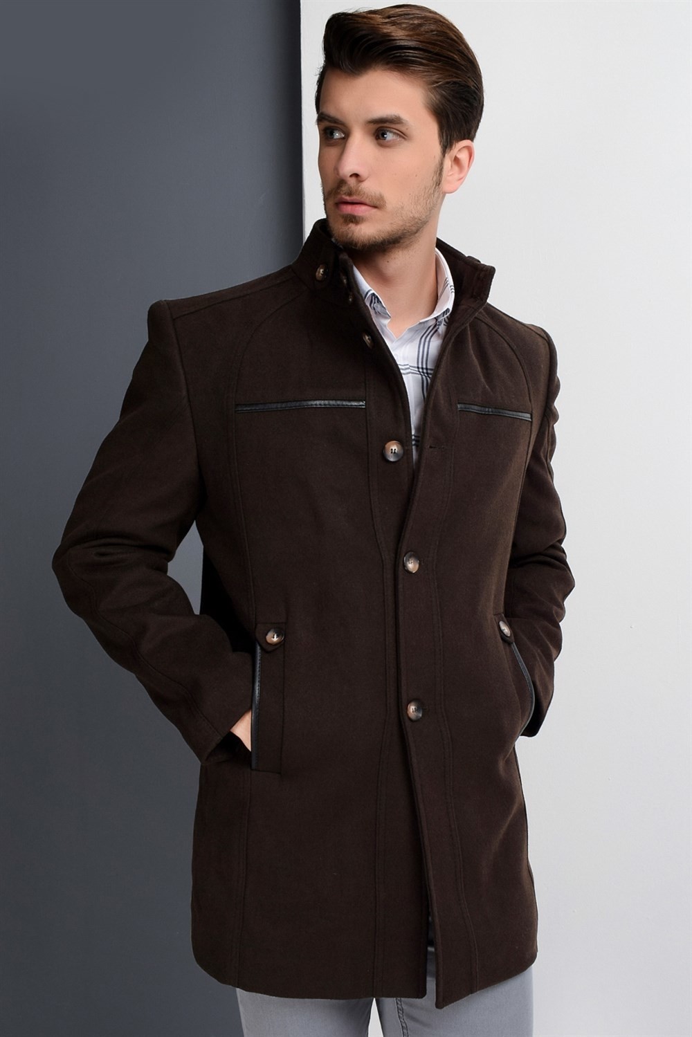 Dewberry Plt8377 Erkek Palto