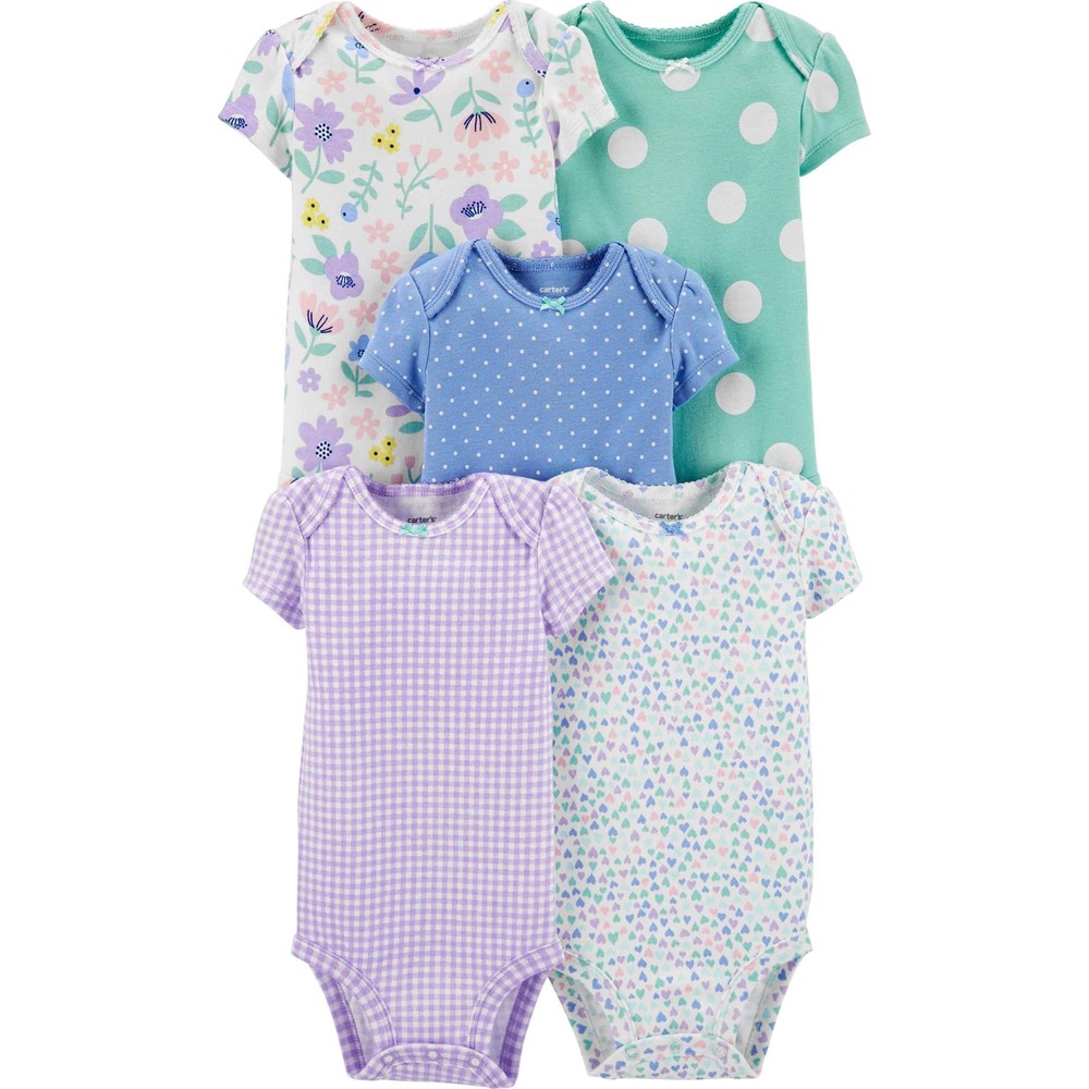 Carter�s Layette Kız Bebek 5�li Body 1H357510 Fiyatı