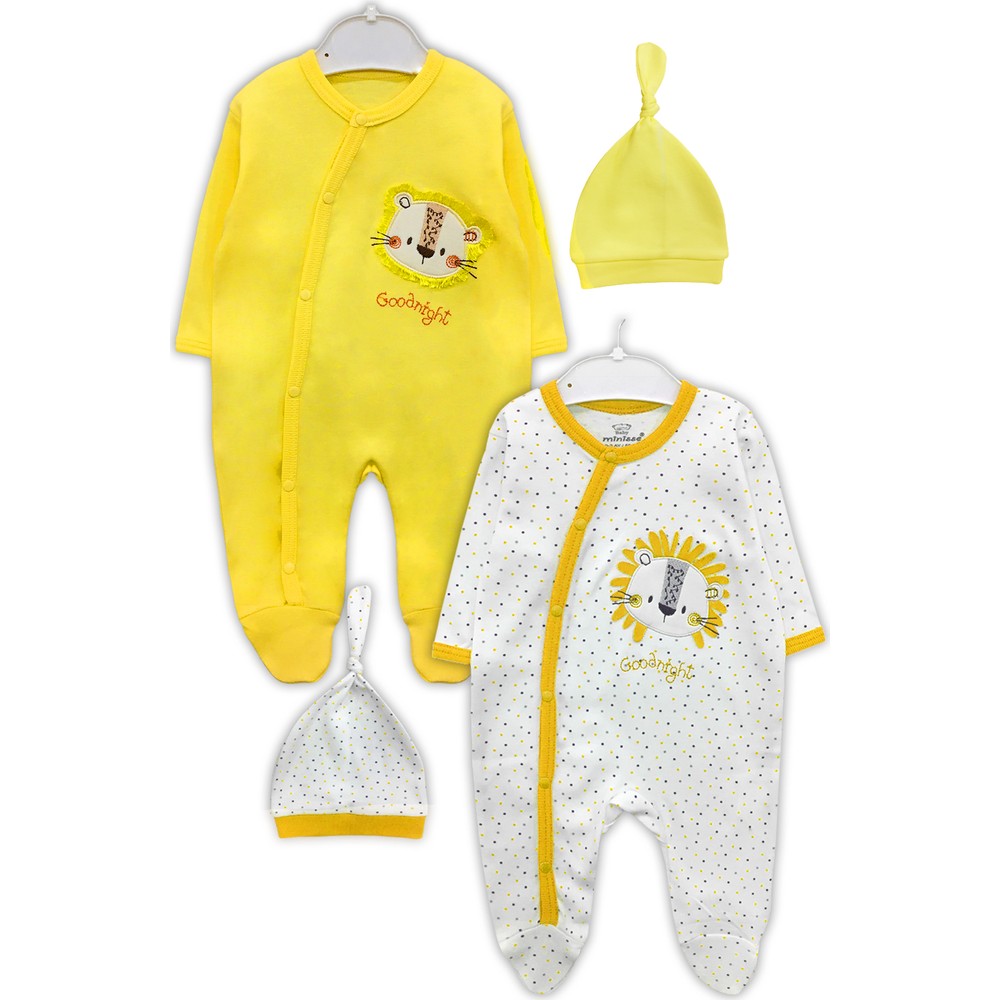 By Leyal For Kids Erkek Bebek Aslan Detaylı 2�li Tulum Ve By Leyal For Kids Erkek Bebek Aslan Detaylı 2�li Tulum Ve