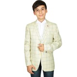 Gala Çocuk Ceket Yeşil Çizgili