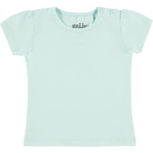 Kujju Kız Bebek Tişört 6-18 Ay Mint Yeşili
