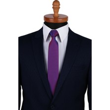 Kravatkolik Lacivert Nokta Desen Slim Kravat SK7387