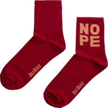 Bad Bear Nope Tall Bordo Erkek Çorap 19.02.02.032-C20