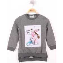 Toontoy Kız Çocuk Anne Kız Baskılı Sweatshirt