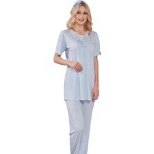 Emose 3940 Örme Dantel Lohusa Pijama Takım