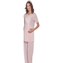 Emose 3940 Örme Dantel Lohusa Pijama Takım