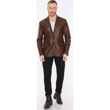 Derimont Deri Erkek Deri Ceket Blazer