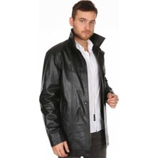 Derimont Deri Erkek Trenç Deri Kaban