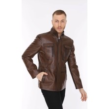 Derimont Deri Erkek Deri Mont Kahverengi Hogan