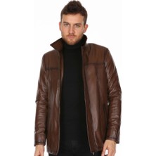 Derimont Deri Erkek Uzun Deri Mont