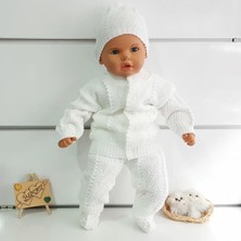 Bebegen Beyaz Bebek Triko 4 lü Takım
