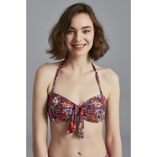 Penti Mürdüm Antique Bandeau Knot Bikini Üstü