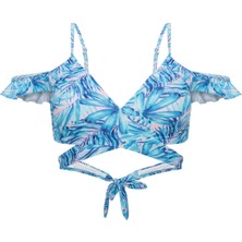 Penti Baskılı Hawai Tee Bikini Üstü