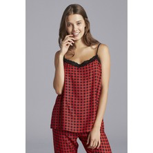 Penti Kırmızı Red Gingham Atlet