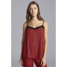 Penti Kırmızı Red Gingham Atlet