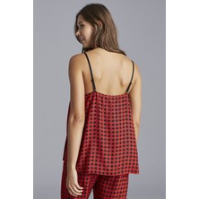 Penti Kırmızı Red Gingham Atlet