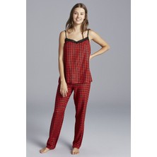 Penti Kırmızı Red Gingham Atlet