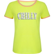 Penti Neon Sarı Chilly Tişört