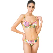 Bonesta Swimwear Önü Sürgülü Balenli Bikini