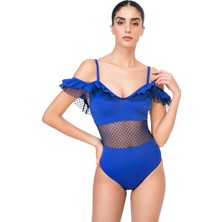 Bonesta Swimwear Volanlı Tüllü Mayo