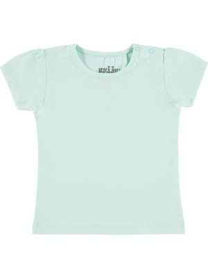 Kujju Kız Bebek Tişört 6-18 Ay Mint Yeşili