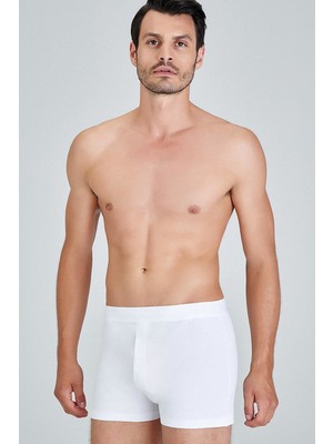 Kom Uzun Paça Önden Açılır Koton Erkek Külot Matt 2'li Boxer