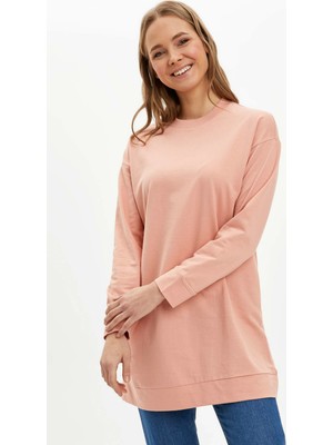 DeFacto Relax Fit Basic Pamuklu Sweat Tunik M8670AZ20SP