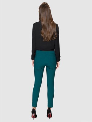 Roman Kadın Skinny Yeşil Pantolon-K1812008-012